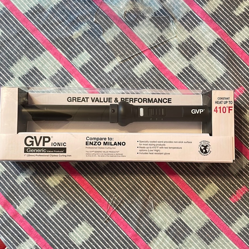 GVP Ionic 1” Curling Iron